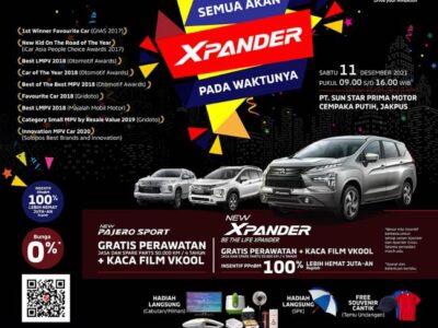 Test Drive & Pesan Mitsubishi New Xpander di Sun Star Prima Motor Cempaka Putih – Banyak Pilihan Hadiahnya